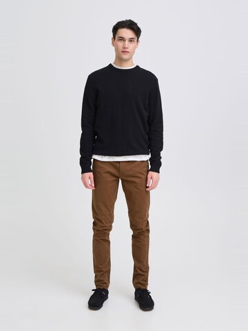BLEND Slimfit Chinohose 'Natan' in Braun: Vorderseite