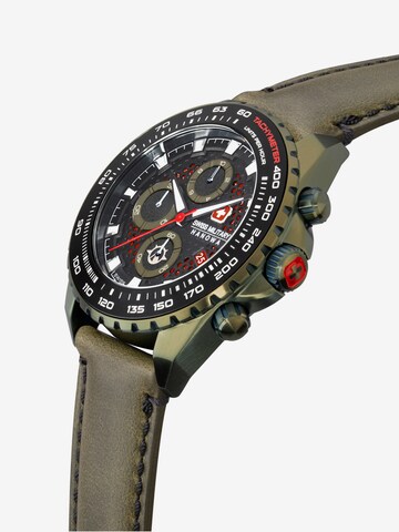 SWISS MILITARY HANOWA Analog Watch 'IGUANA' in Green