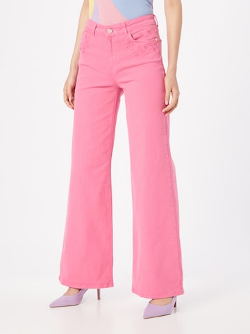 Wide leg Jeans 'Eva' di Fabienne Chapot in rosa: frontale