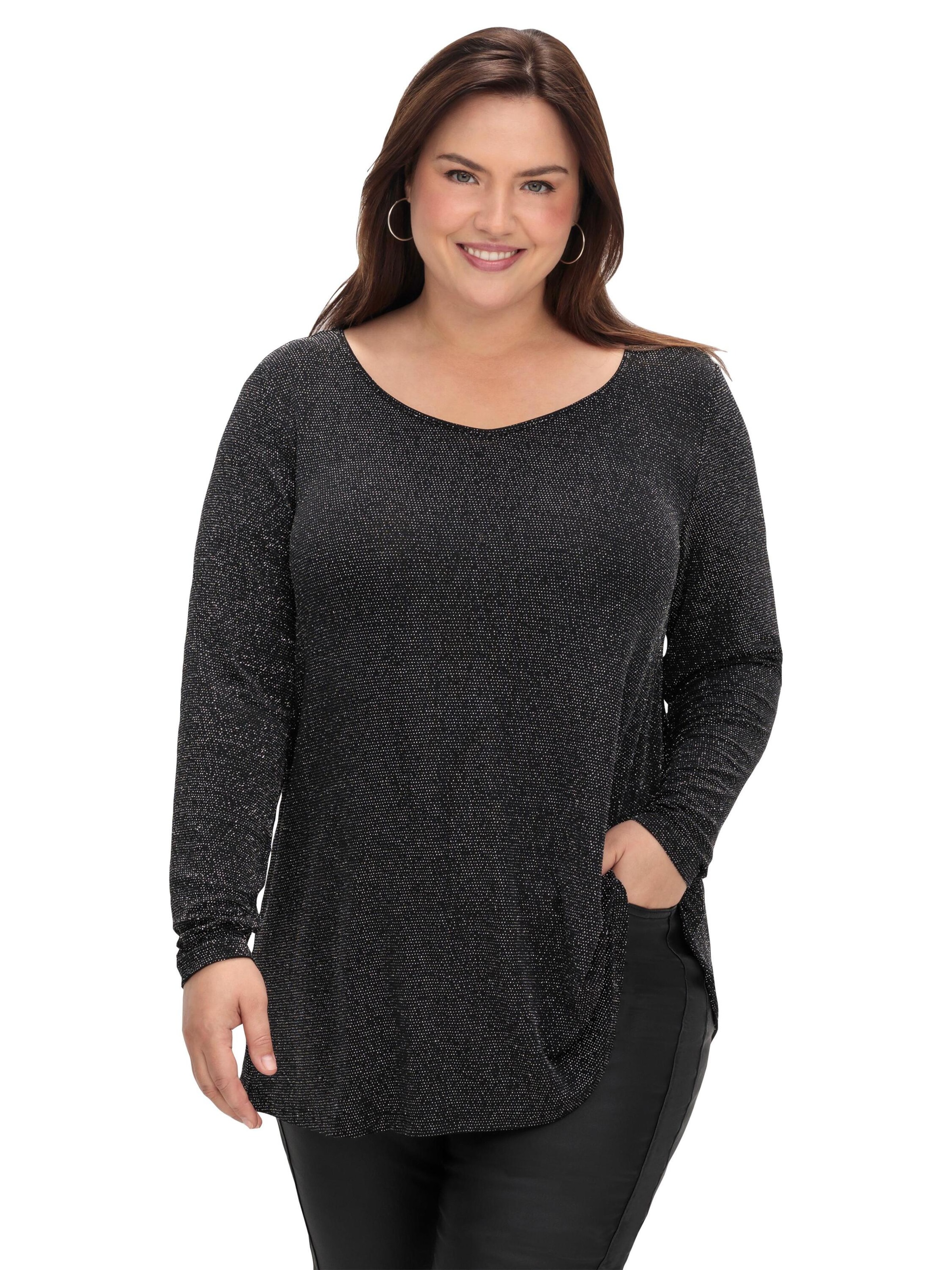 SHEEGO Shirt in Schwarz: Vorderseite
