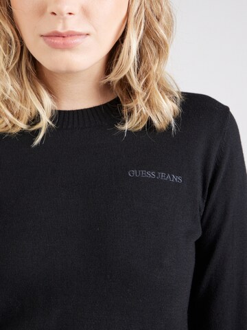 GUESS JEANS Pulover | črna barva