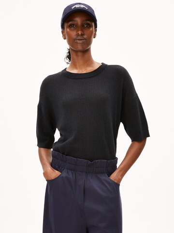 ARMEDANGELS Pullover 'Lizaa Lino' in Schwarz: Vorderseite