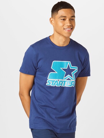 Starter Black Label Shirt in Blauw: voorkant