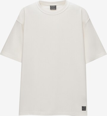 Pull&Bear T-Shirt in Weiß: predná strana