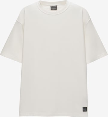 Tricou de la Pull&Bear pe alb: față