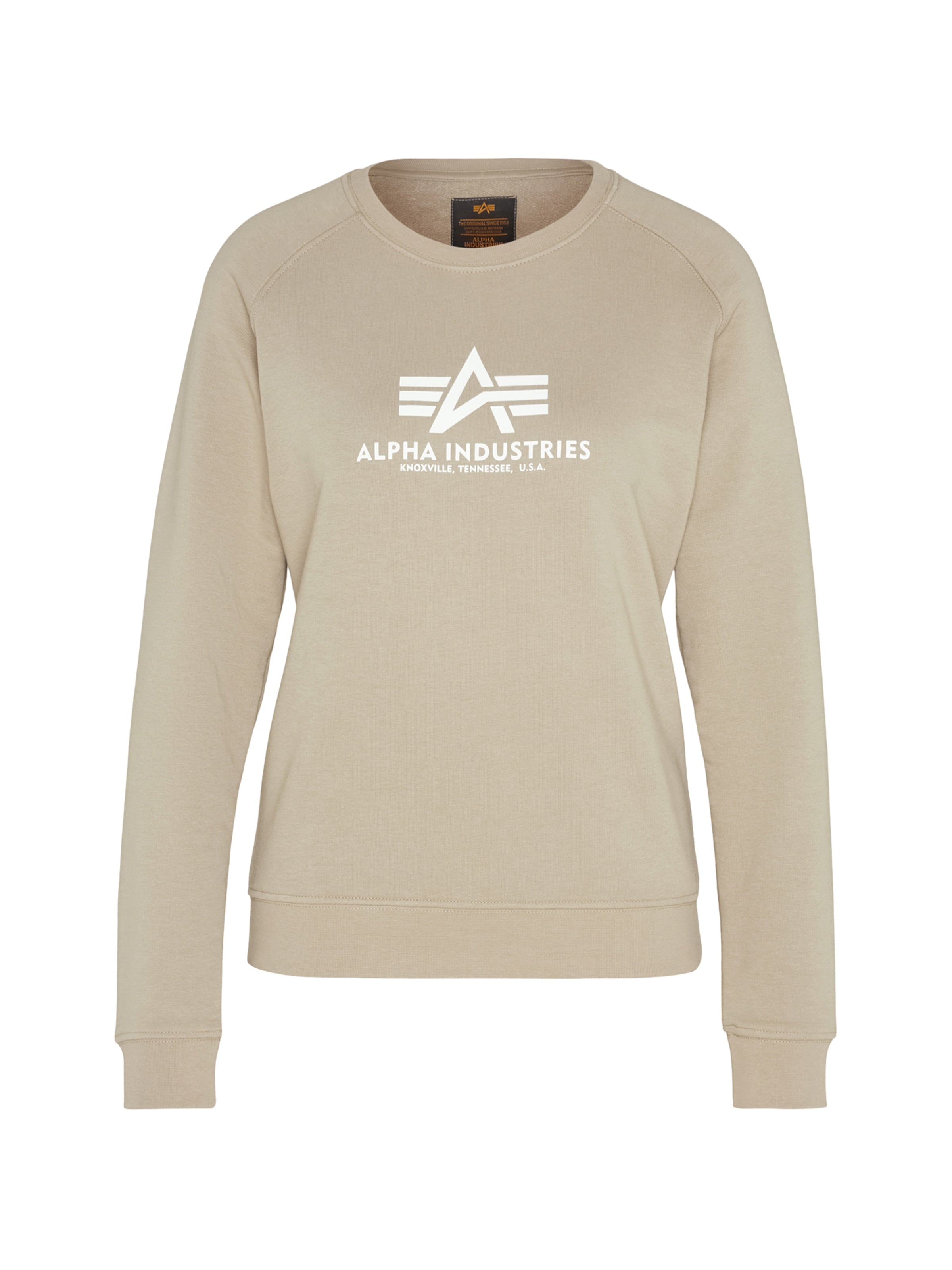 ALPHA INDUSTRIES Mikina - Béžová: predná strana