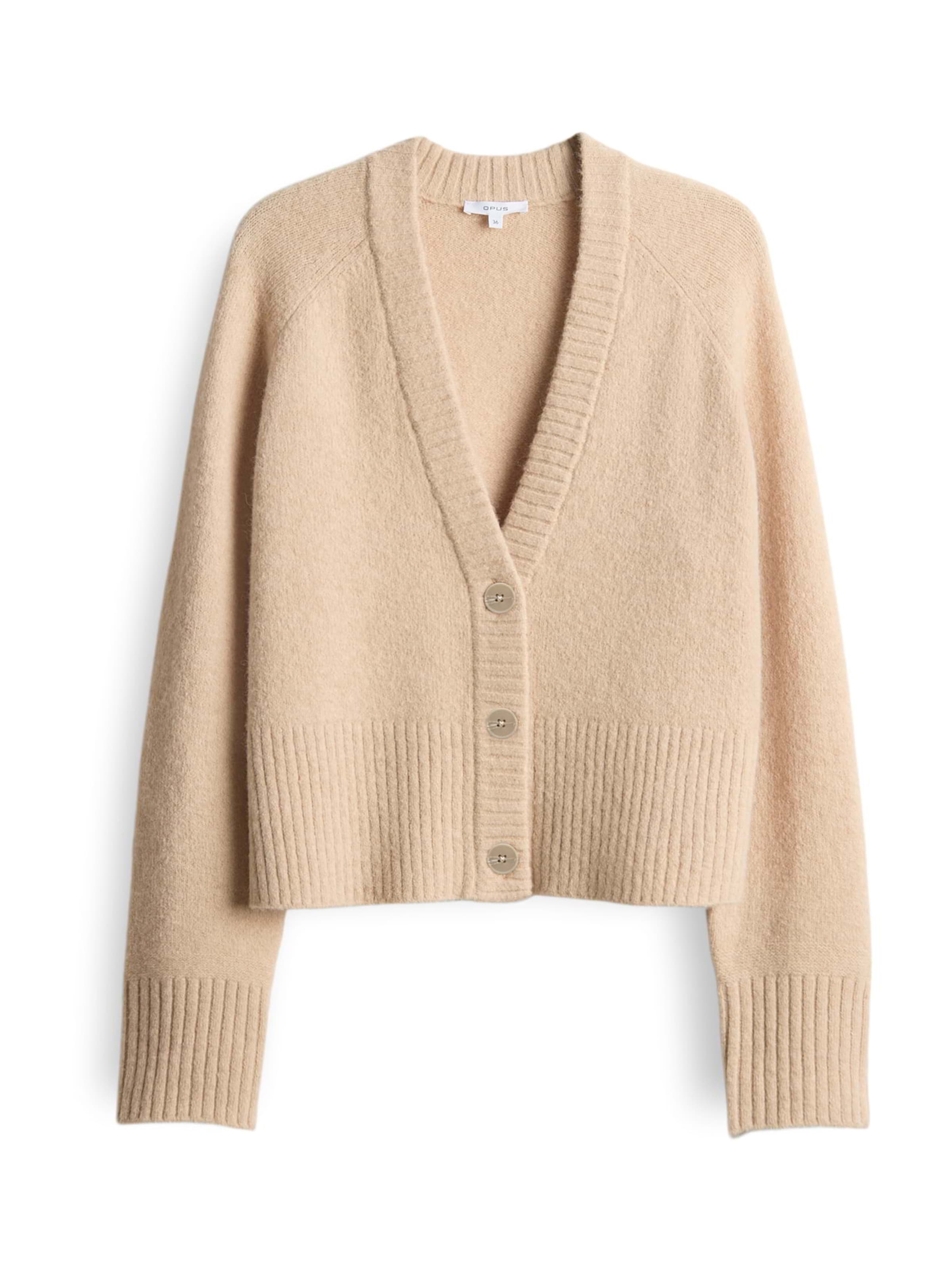 OPUS Плетена жилетка 'Dassi' в бежово: отпред