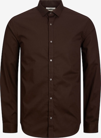 Jack & Jones Plus Comfort Fit Skjorte i brun: forside