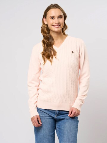 U.S. POLO ASSN. Pullover 'Bell' i pink: forside