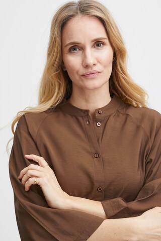 Fransa Shirt Dress in Brown