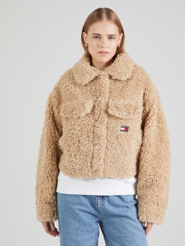 Tommy Jeans Jacke in Beige: Vorderseite