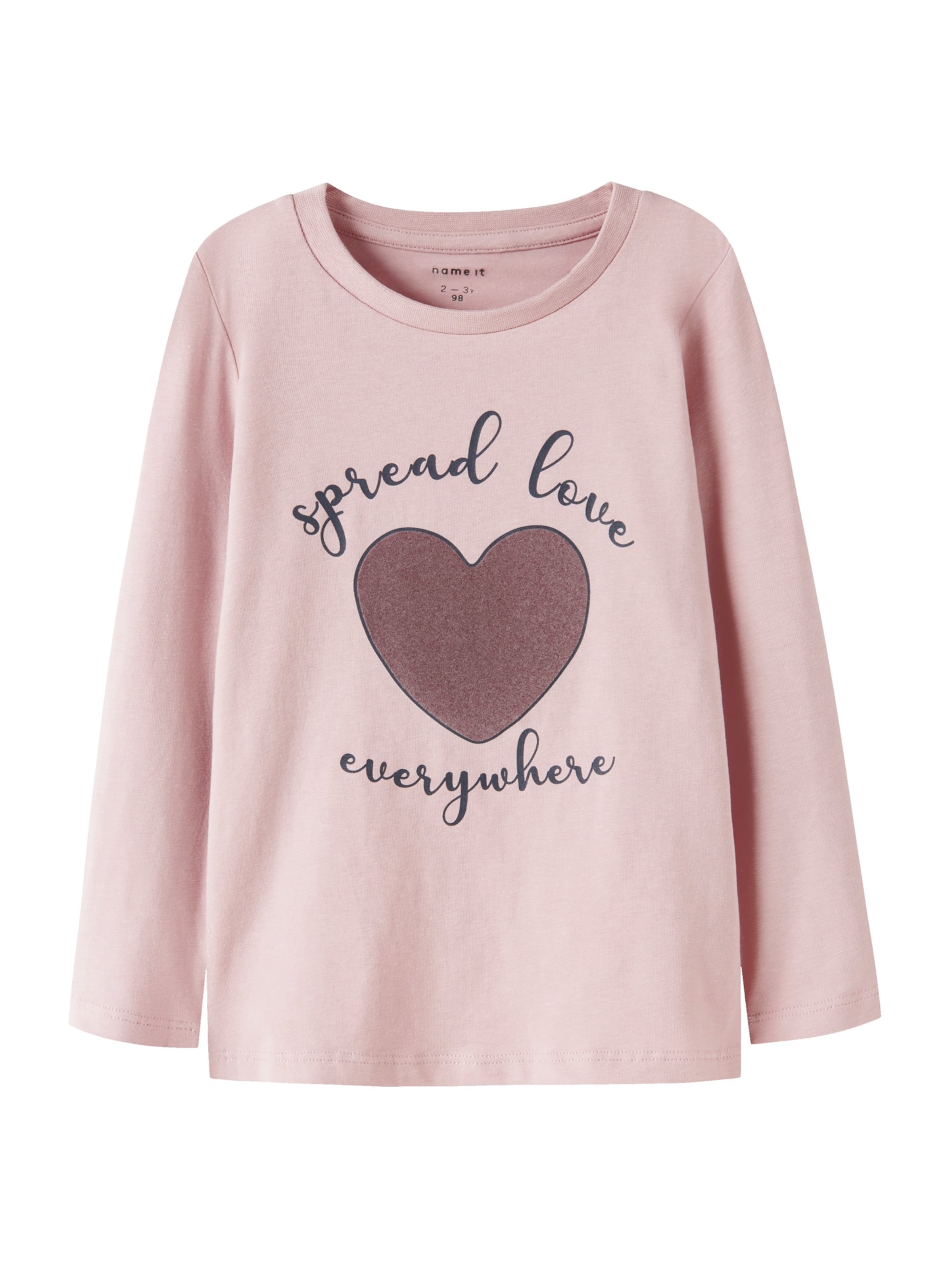 NAME IT Tričko 'NMFNOABELLE' – fialová: přední strana