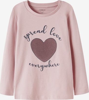 NAME IT Tričko 'NMFNOABELLE' – fialová: přední strana