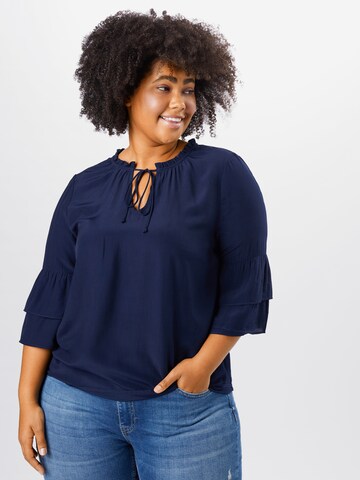 ABOUT YOU Curvy Blouse 'Dilara' in Blue: front