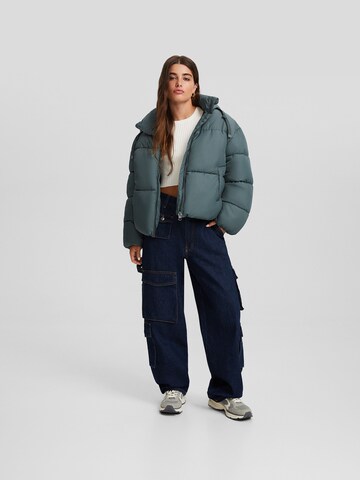 Bershka Tussenjas in Blauw