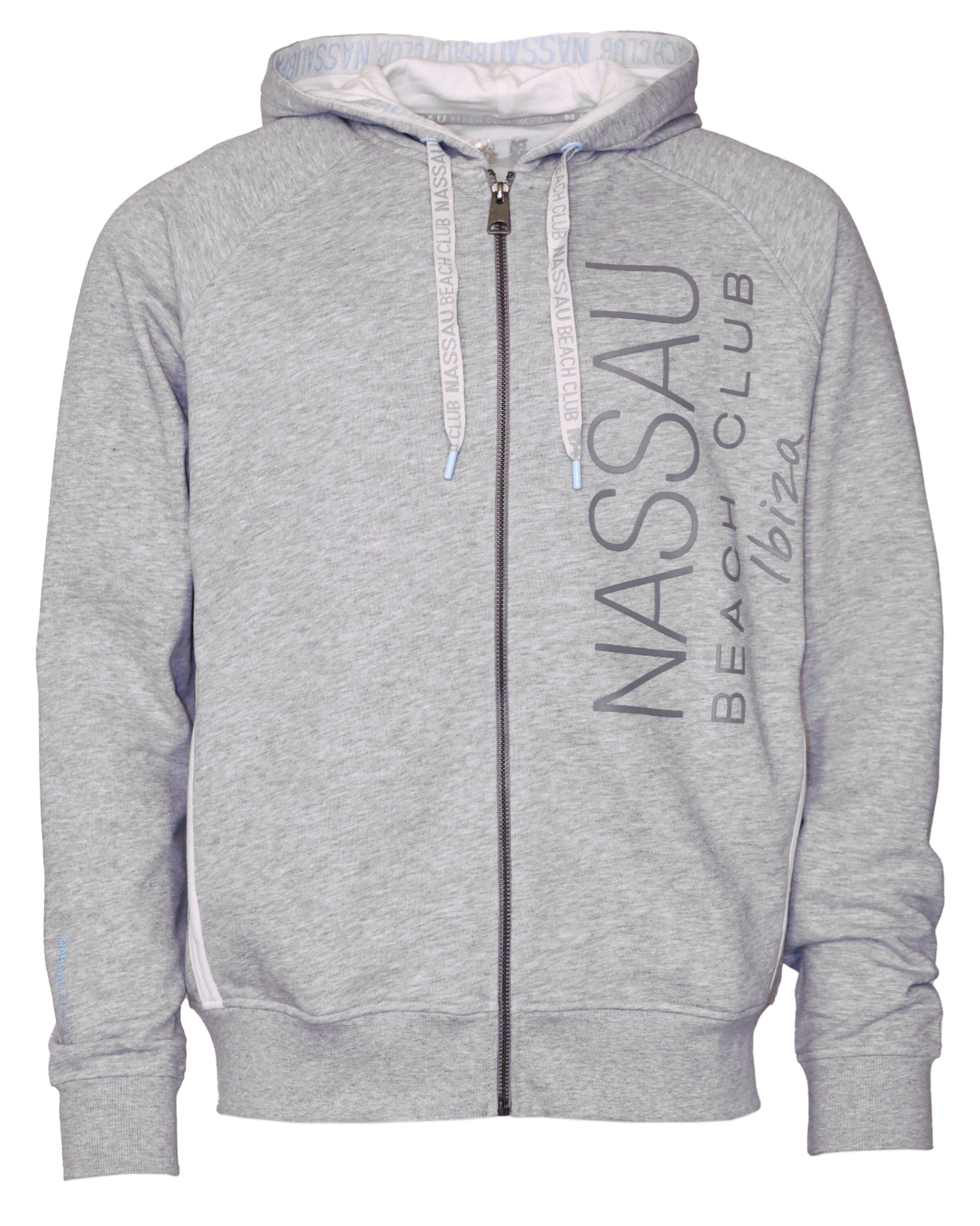 NASSAU Beach Club Sweatjacke in Grau: Vorderseite