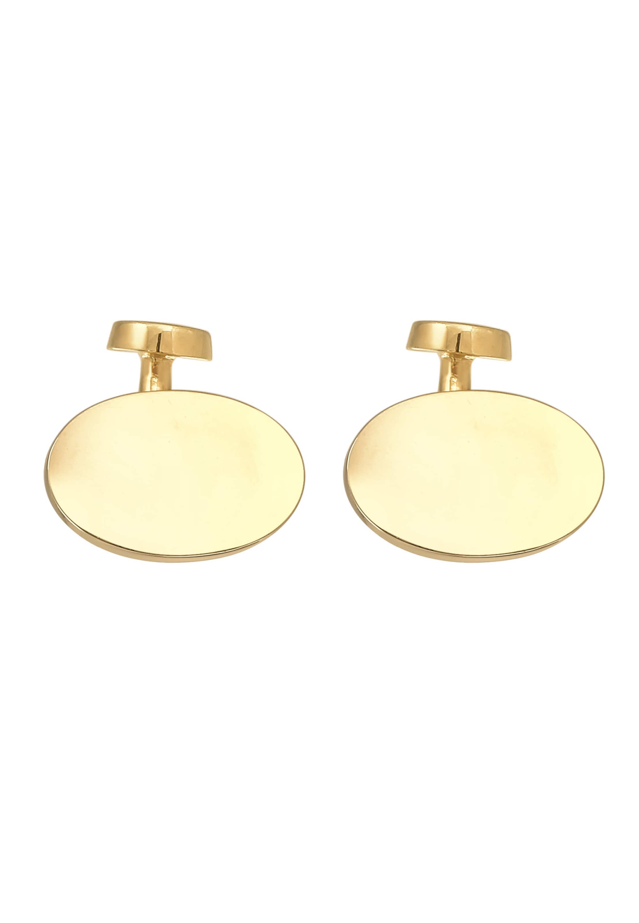 KUZZOI Cufflinks in Gold: front