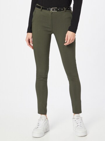Skinny Pantaloni 'Mandy' de la Hailys pe verde: față