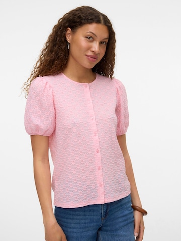 Camicia da donna 'VMFlolwer' di VERO MODA in rosa: frontale