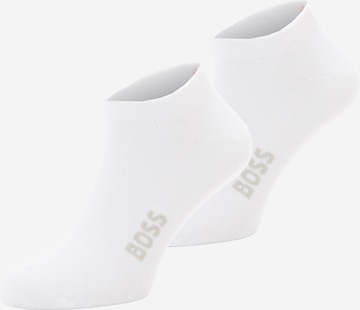 Chaussettes BOSS en blanc : devant