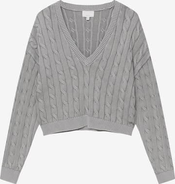 Pull&Bear Svetr – šedá: přední strana