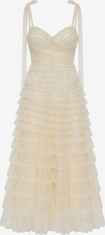 Ombre Dress in Beige: front