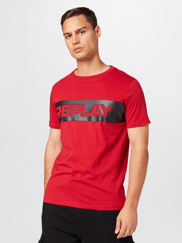 REPLAY T-Shirt in Rot: predná strana