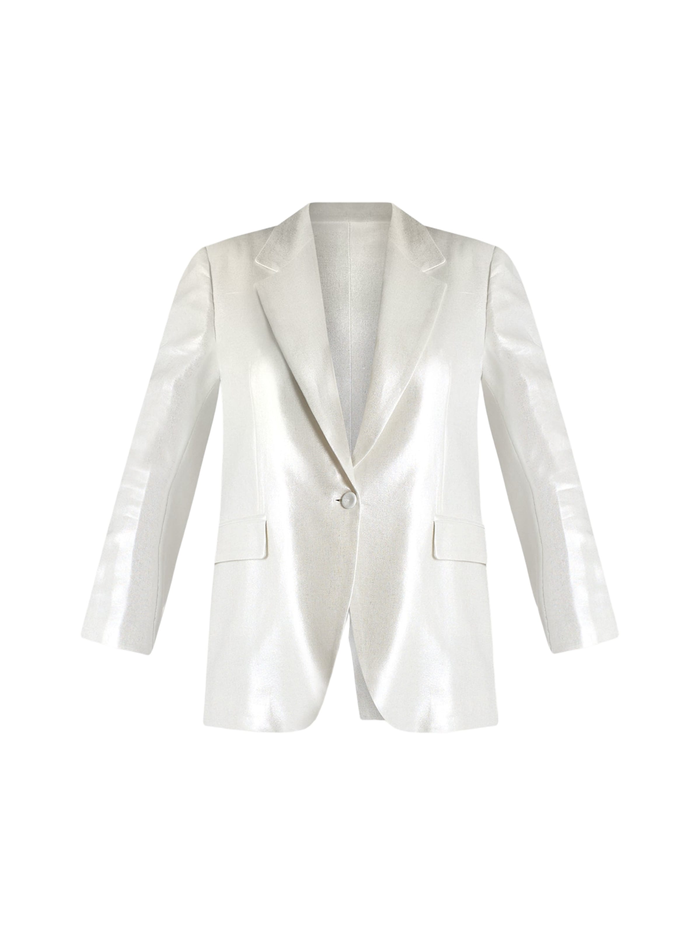 Jijil - Blazer em prata: frente