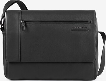 Piquadro Crossbody Bag in Black: front