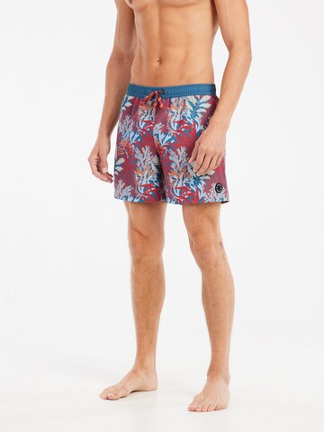 PROTEST Badeshorts 'PRTEton' in Rot