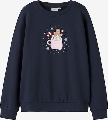 Felpa 'NKFVISMAS' di NAME IT in blu: frontale