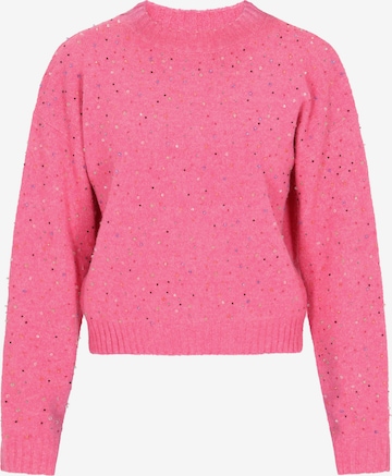MYMO - Pullover oversized em rosa: frente