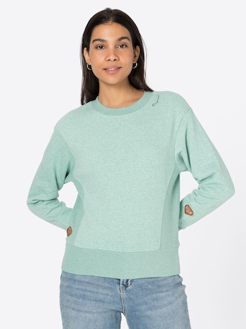 Ragwear Sweatshirt in Green: front