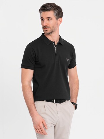 Ombre Shirt in Zwart: voorkant