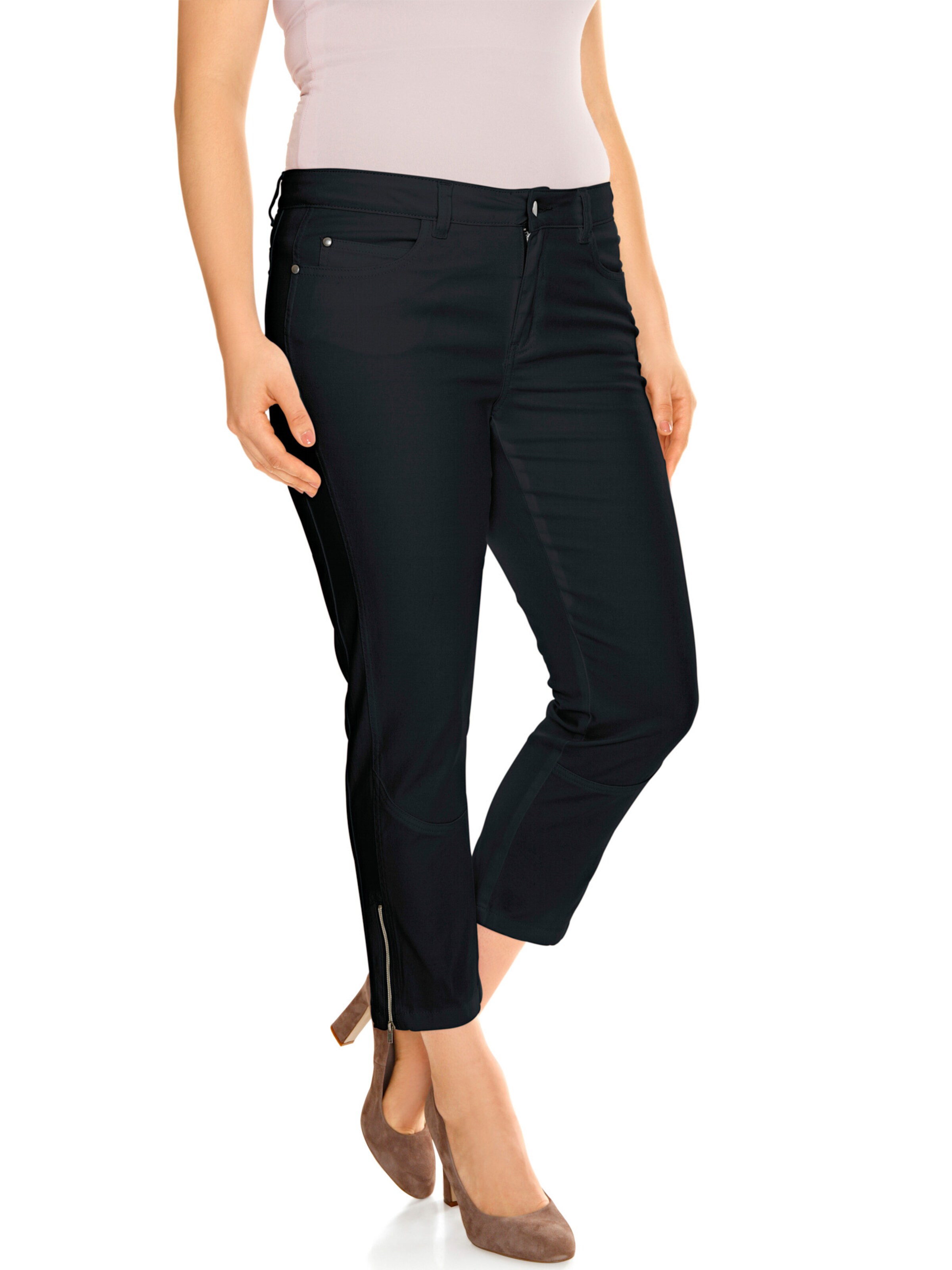 heine Skinny Spodnie w kolorze czarny