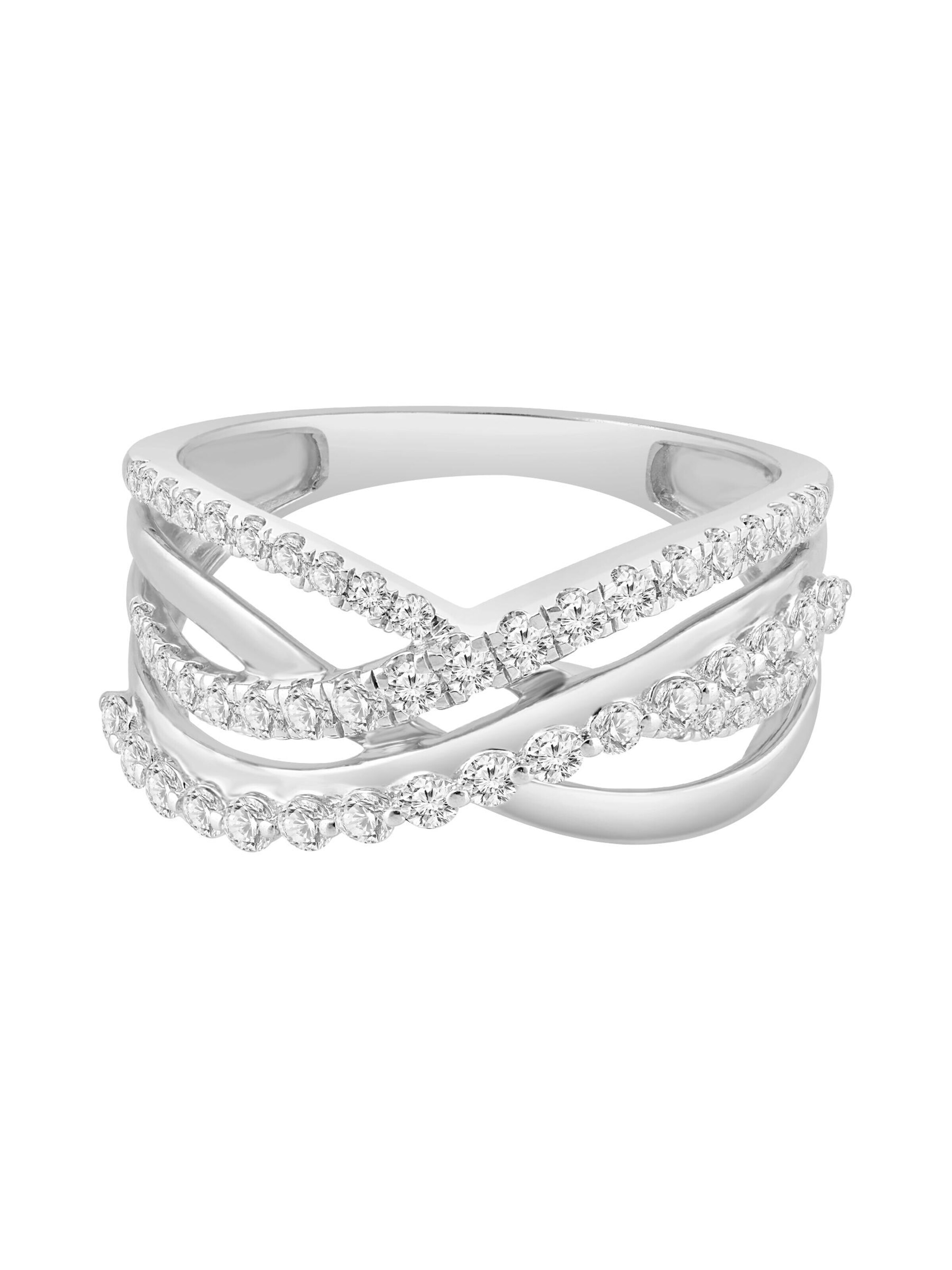Diamant Exquis Ring in Silver: front