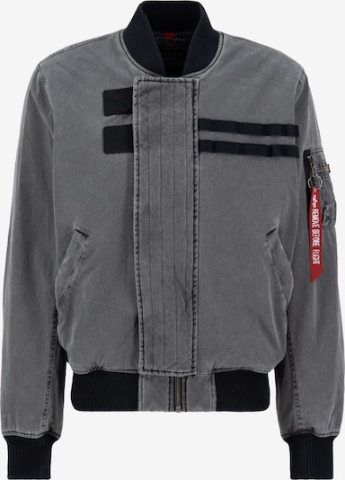 ALPHA INDUSTRIES Välikausitakki 'MA-1 Combat' värissä harmaa / verenpunainen / musta / valkoinen, Tuotenäkymä