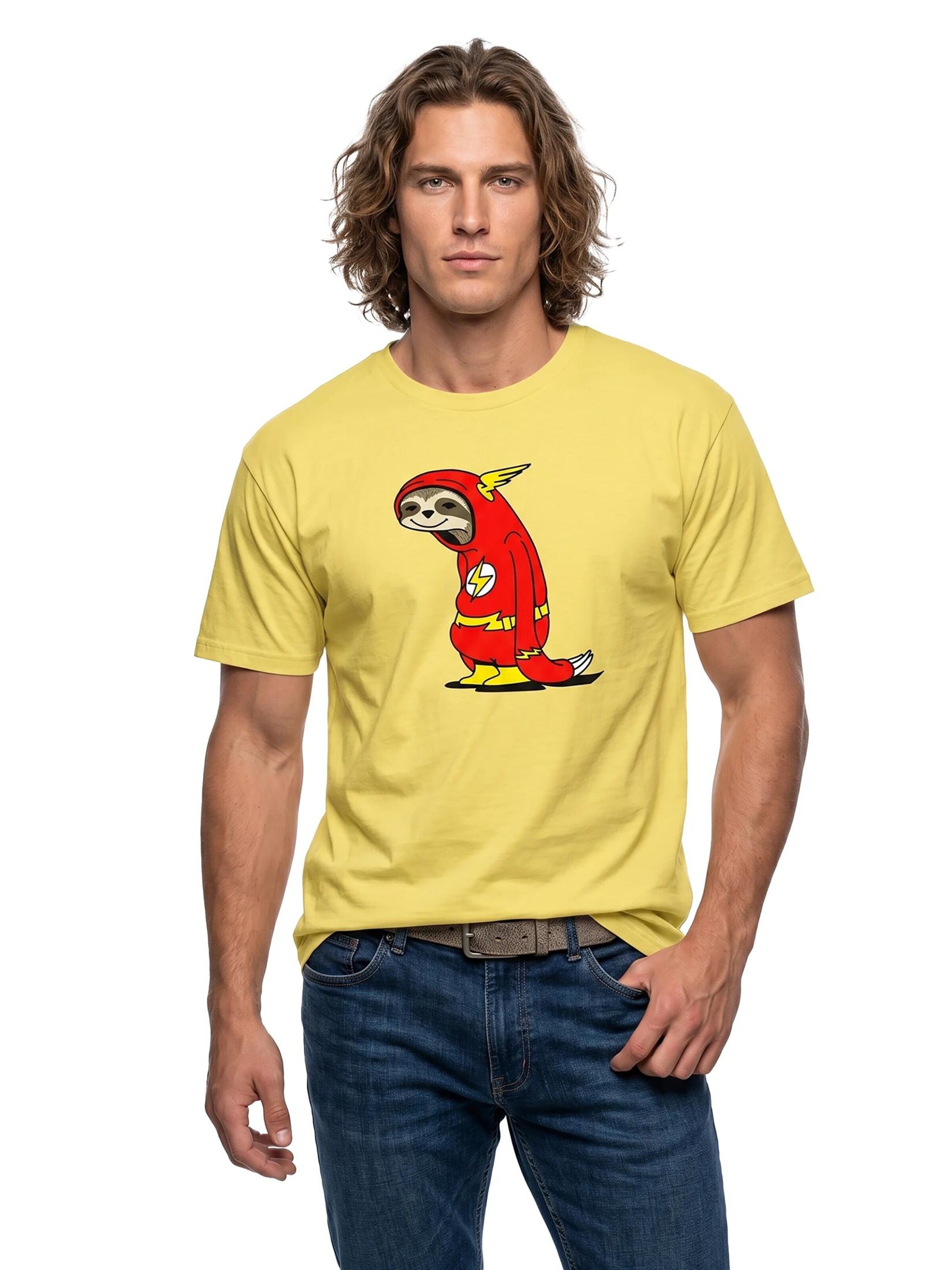 MAKAYA Shirt 'Flash Faultier' in Yellow