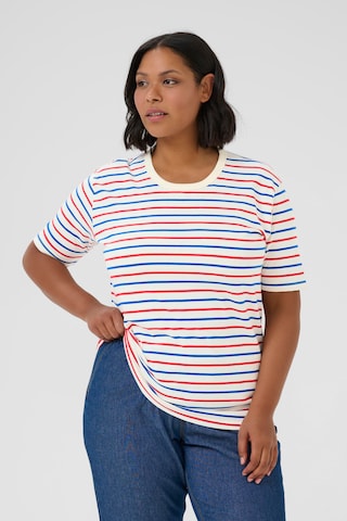 KAFFE CURVE - Camisa 'Winni' em bege: frente