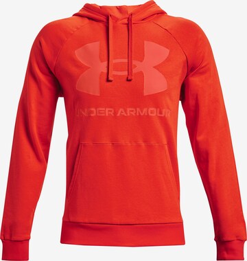 UNDER ARMOUR Sportsweatshirt 'Rival' in Oranje: voorkant