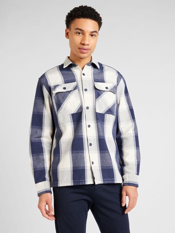 Coupe regular Chemise 'BRADY' R.D.D. ROYAL DENIM DIVISION en bleu : devant