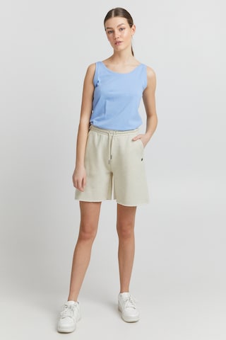 Oxmo Wide Leg Sweatshorts 'Hope' in Beige