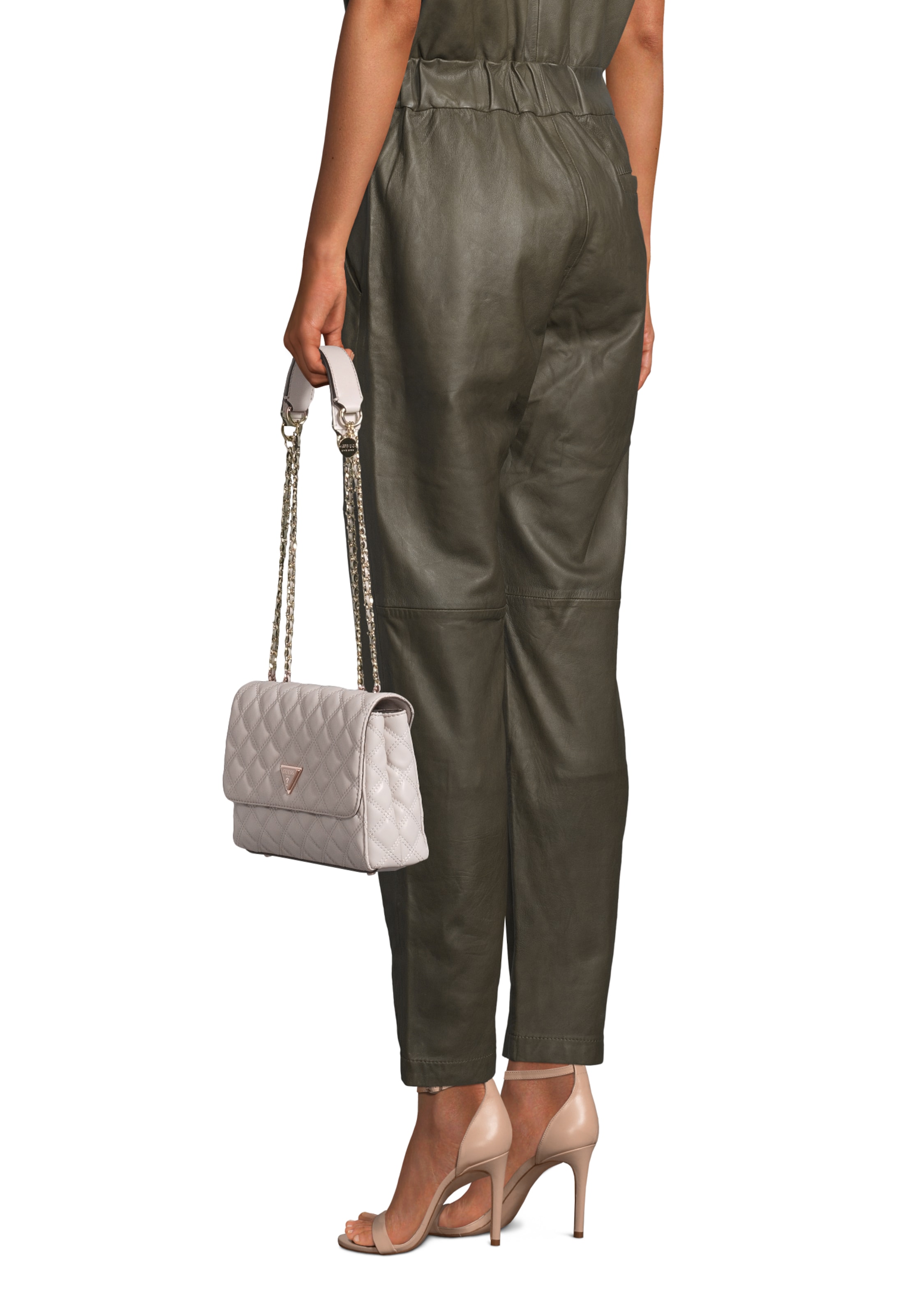 Sac bandoulière 'GIULLY II 2 COMP CNVRTBLE FLAP' GUESS en gris : devant