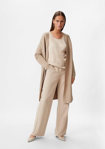 COMMA Gebreid vest in Beige: voorkant