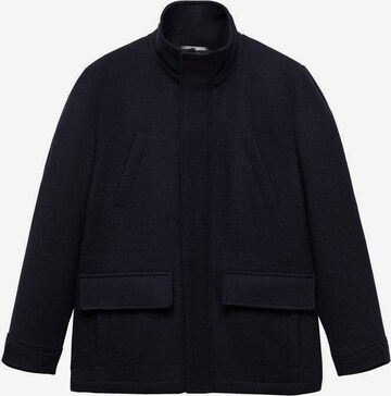 MANGO MAN Between-Seasons Coat 'Ray' in Blue: front