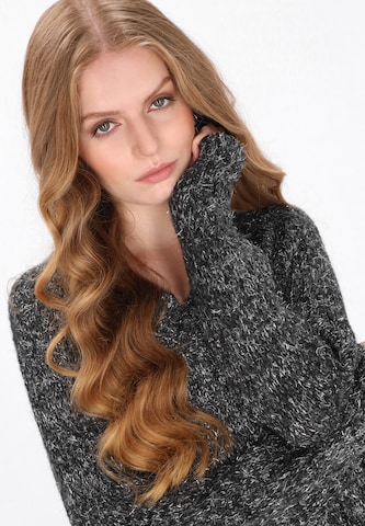 DreiMaster Vintage Gebreide jurk in Grijs