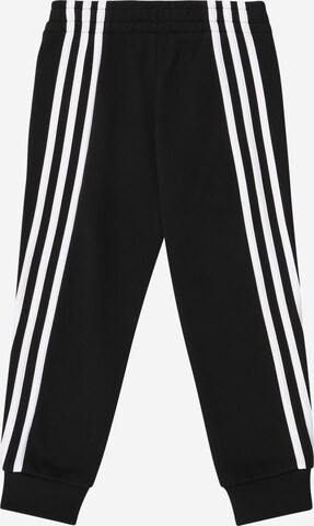ADIDAS SPORTSWEAR Tapered Workout Pants '3-Stripes Tapered ' in Black