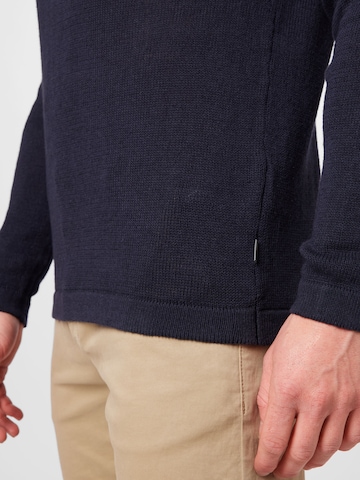 !Solid Pullover in Blau