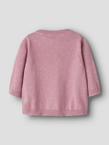 NAME IT Strickjacke 'NBFLADOT' in Lila