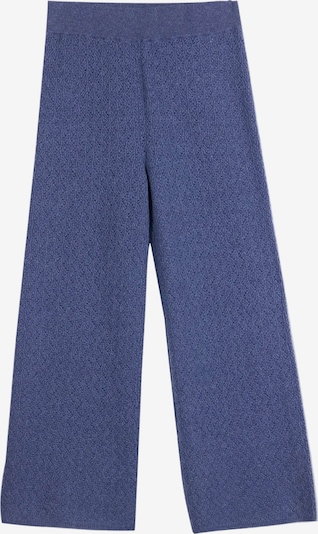 GOBI Cashmere Housut 'Women's Wide-Leg Ajour Knit Cashmere Pants' koossa 34 värissä savunsininen, Tuotenäkymä